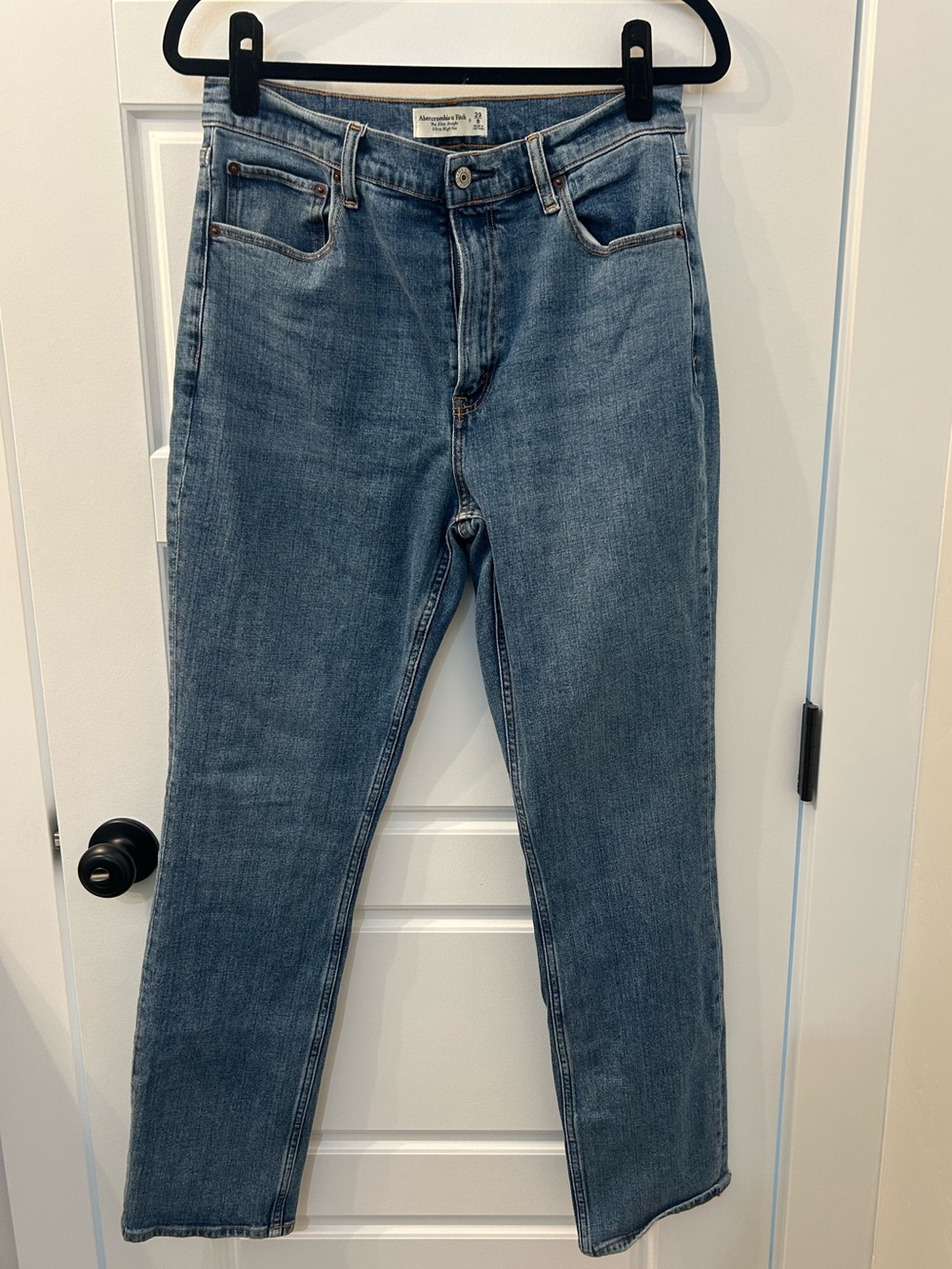 Abercrombie & Fitch Slim Straight Ultra High Rise Jeans